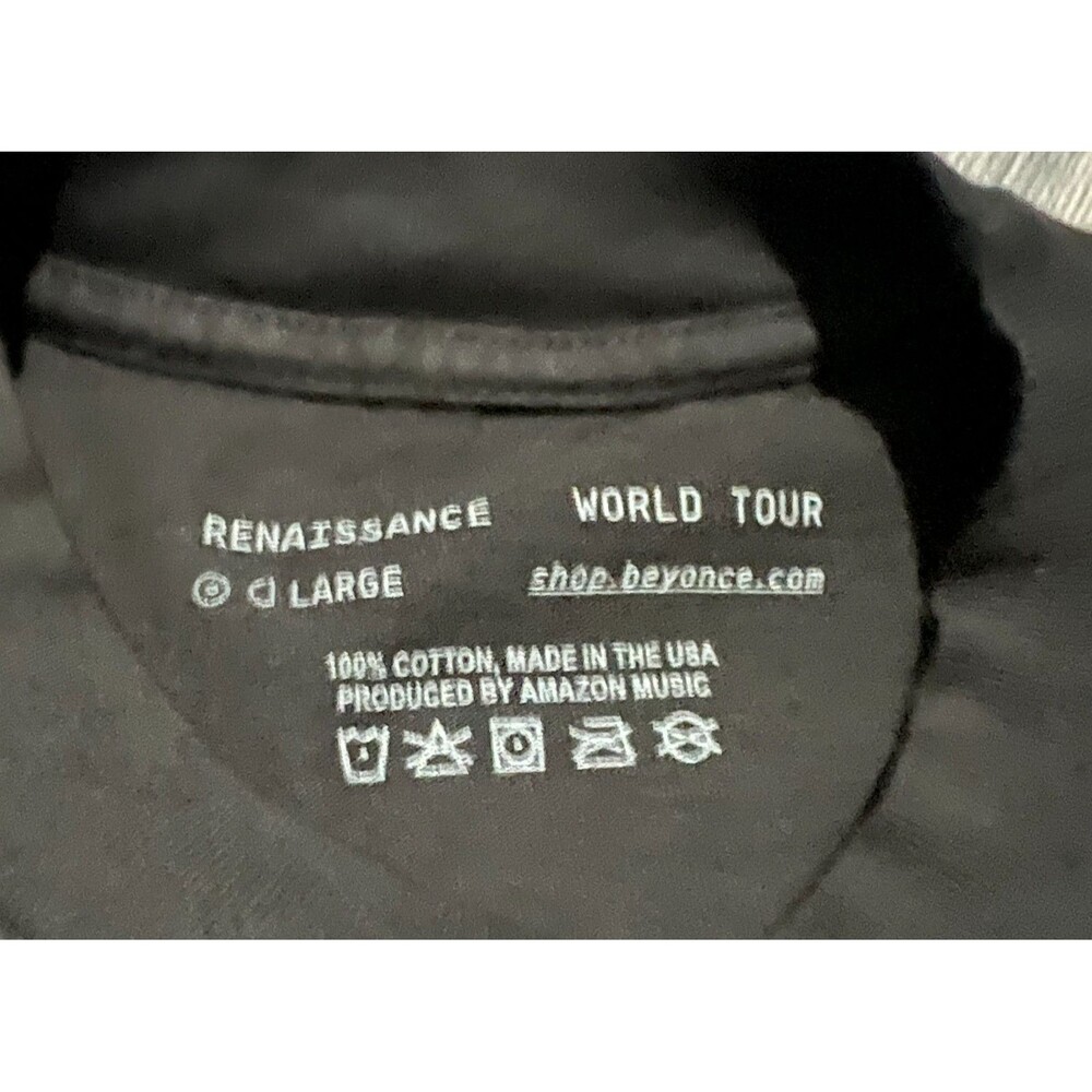 NWOT Beyoncé Renaissance World Tour Graphic Tee Large - Picture 3 of 5